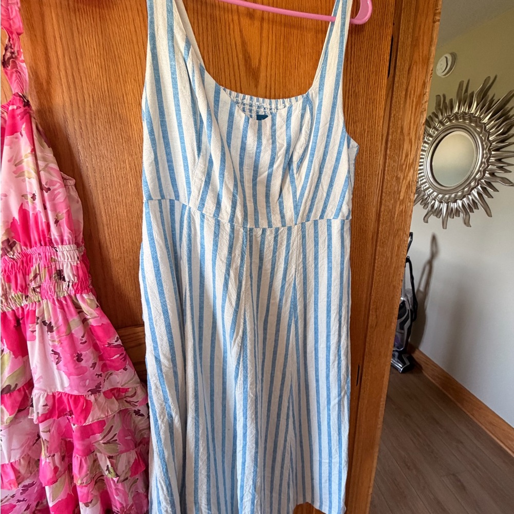 Old Navy Blue and White Striped Women's Sundress